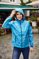 James & Nicholson Ladies' Rain Jacket - Sportliche, funktionale Outdoorjacke schwarz/grau (black/silver)