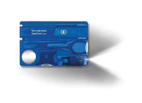 Victorinox Werbeartikel SwissCard LITE in Blau mit Ihrem Logo 