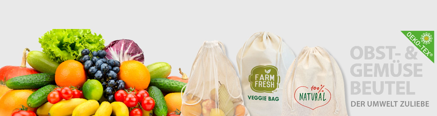 Obst- und Gemüsebeutel – die Alternative zu Plastiktüten