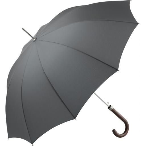 FARE AC-Stockschirm FARE®-Classic | grau | Fare Regenschirm mit Logo